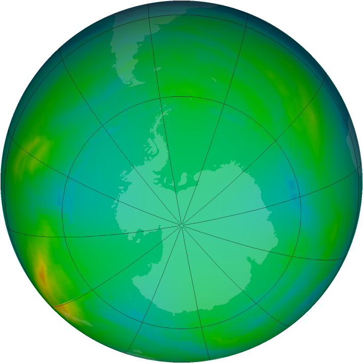 Ozone Map 1984-07-16
